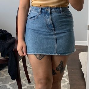 denim skirt from pacsun!